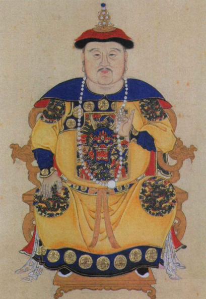 八团龙朝袍的皇太极 八团龙朝袍的皇太极