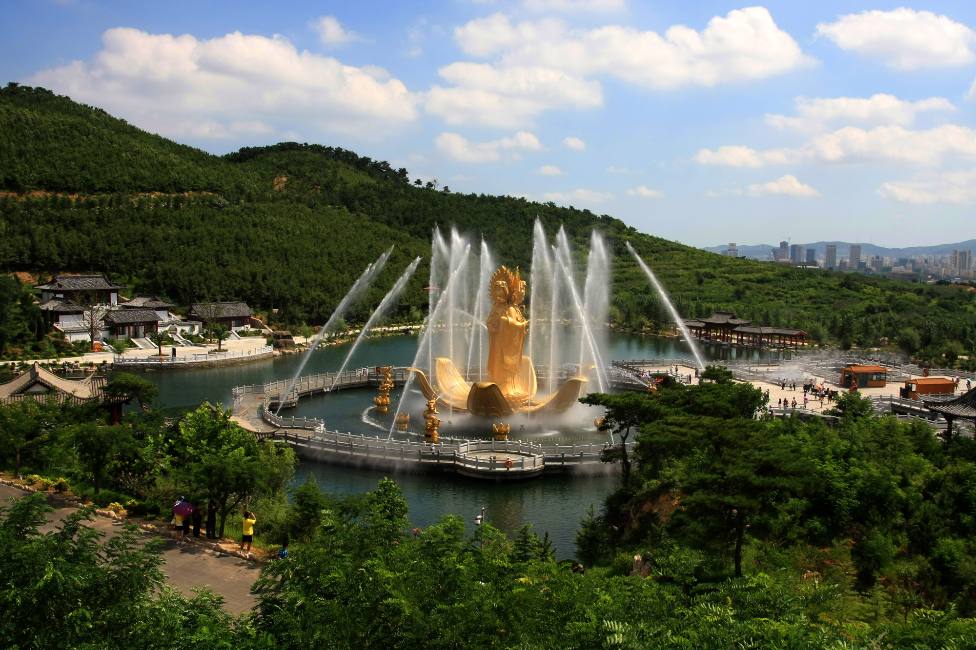 圣水观音动感音乐喷泉广场 圣水观音动感音乐喷泉广场