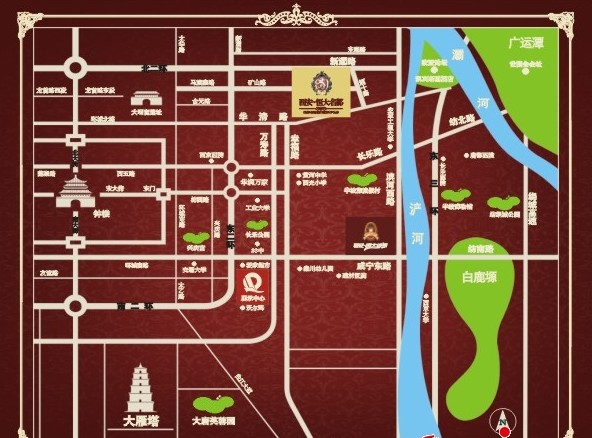 西安恆大名都区点阵图
