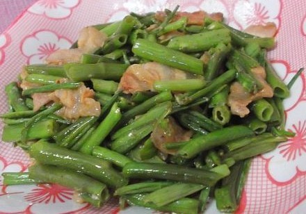 通菜梗炒肉 通菜梗炒肉