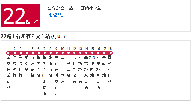 开封公交22路