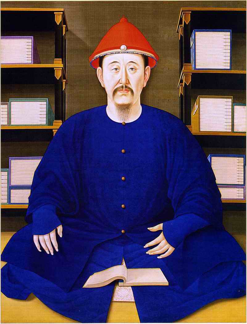 1699年康熙皇帝读书像(45岁) 1699年康熙皇帝读书像(45岁)
