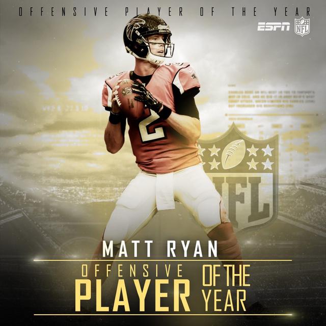 2017 NFL最有价值橄榄球运动员MATT RYAN