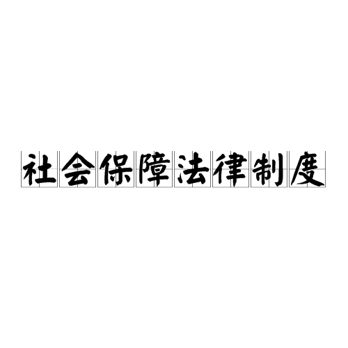 社会保障法律制度 社会保障法律制度