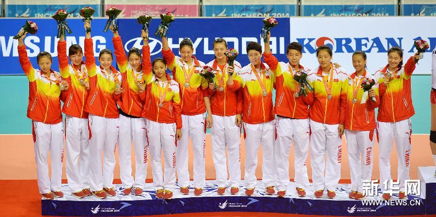 2014年亚运会中国女排获得亚军 2014年亚运会中国女排获得亚军