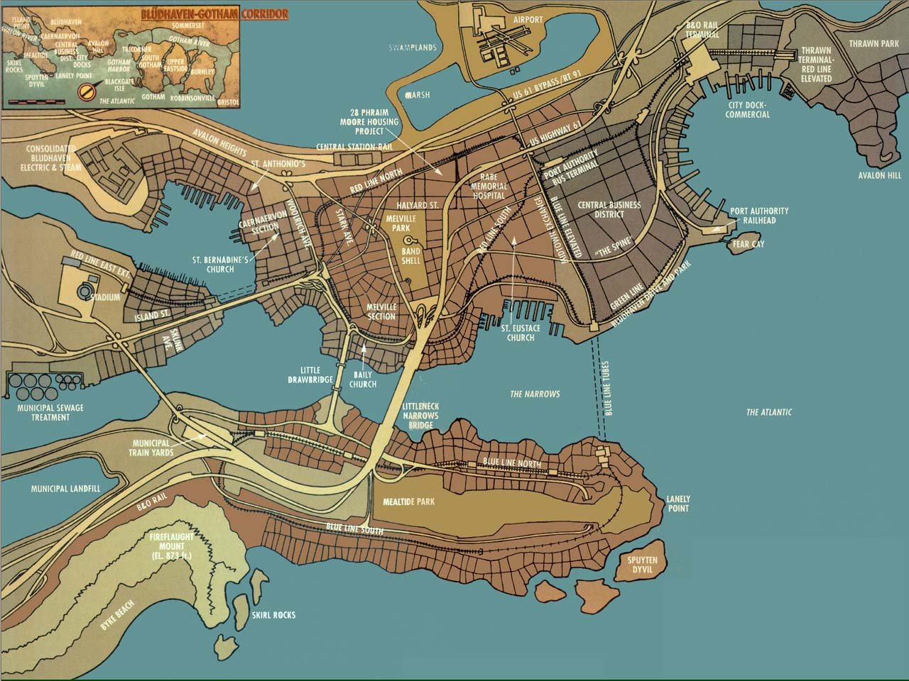 布鲁德海文地图 布鲁德海文地图