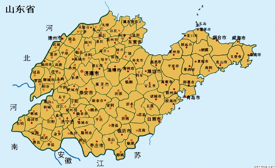 山东省地图
