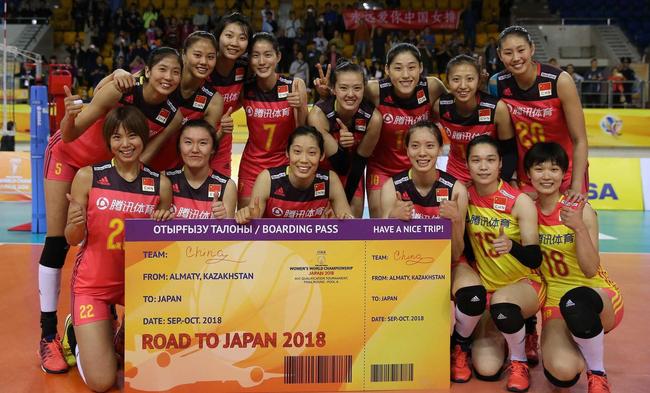 中国女排获世锦赛门票