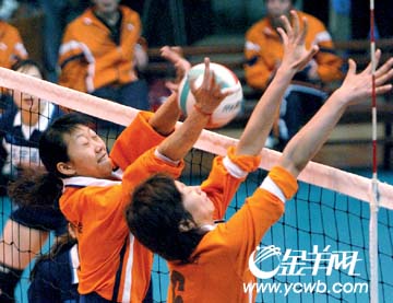 天津队3比0战胜辽宁队