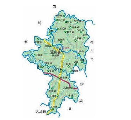 潼南区地图 潼南区地图