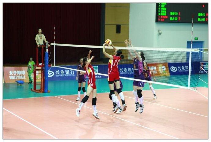 北京女排比赛中2