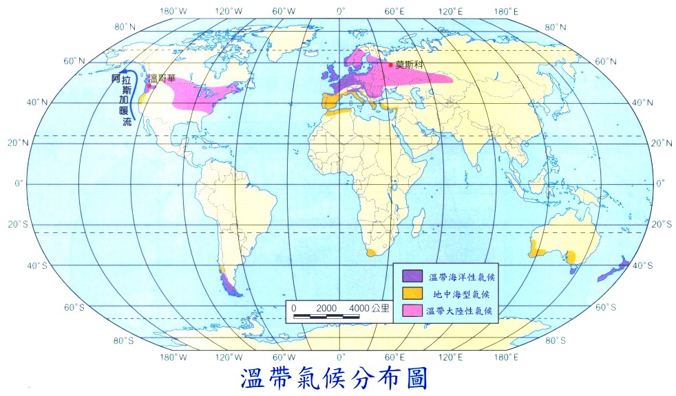 温带大陆性湿润气候 温带大陆性湿润气候