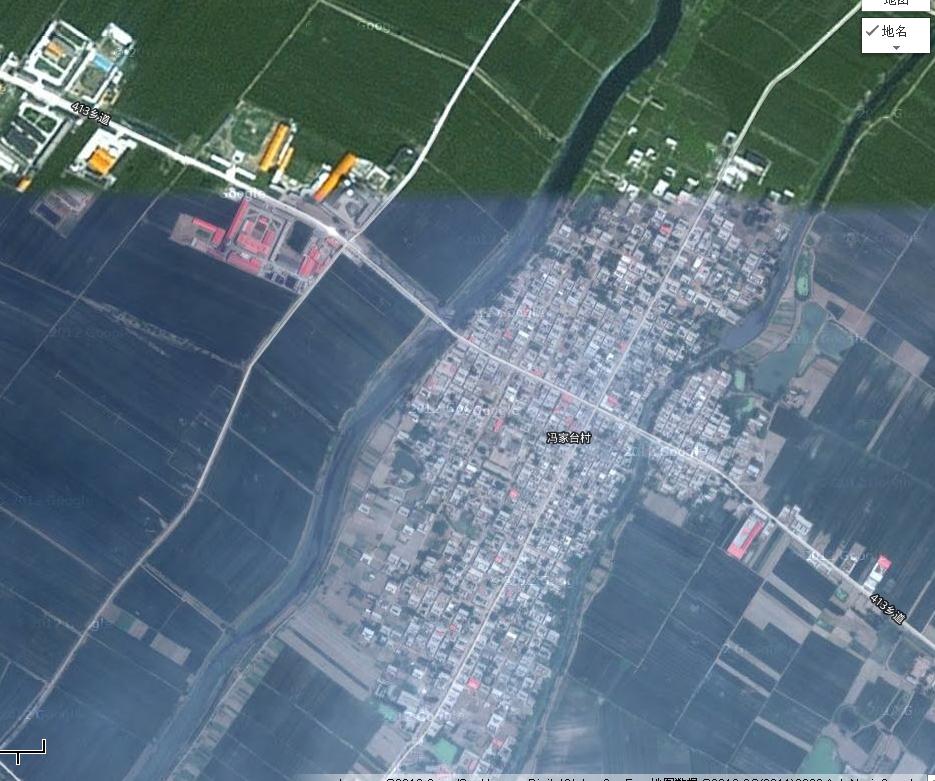 冯家台村全景卫星图