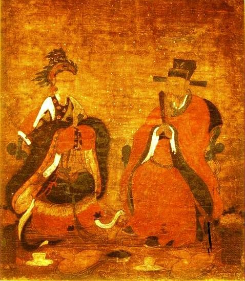 恭愍王与鲁国公主(国立古宫博物馆藏) 恭愍王与鲁国公主(国立古宫博物馆藏)