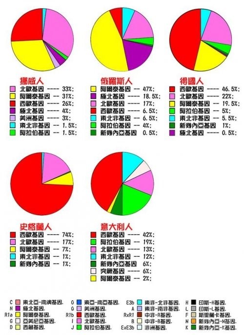 世界人种基因图谱 世界人种基因图谱