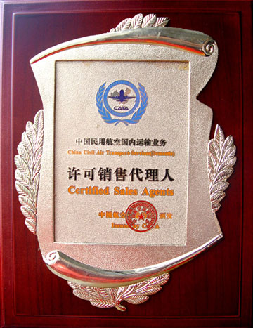 航空铜牌