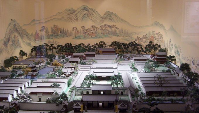 天王府遗址模型 天王府遗址模型