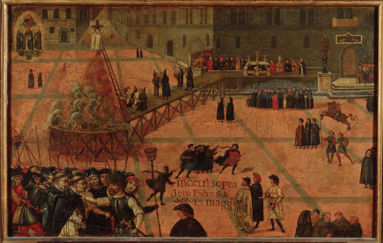 1498年萨伏那洛拉被执行火刑 1498年萨伏那洛拉被执行火刑