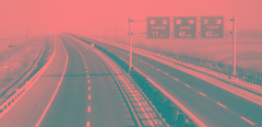 刚通车的保津高速公路河北段。 刚通车的保津高速公路河北段。