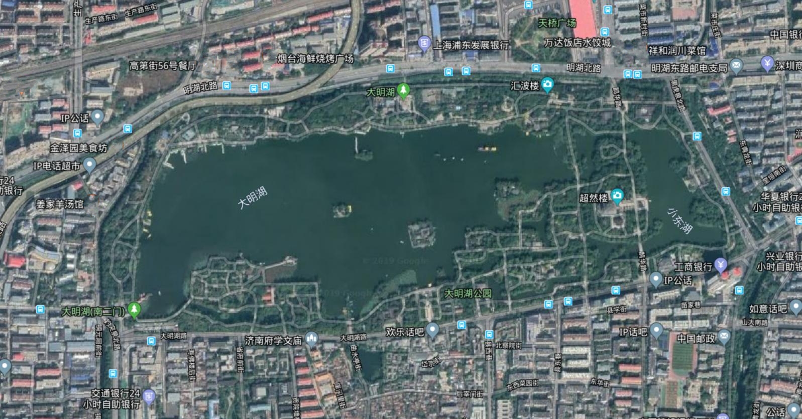 大明湖及其周边形势