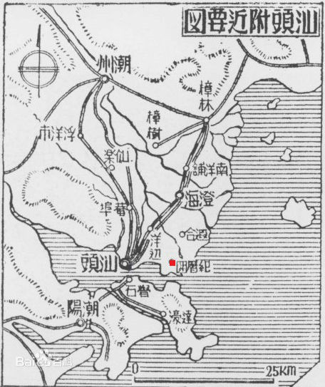 民国汕头地图纪厝围 民国汕头地图纪厝围