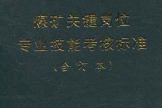 煤矿关键岗位专业技能考核标準 煤矿关键岗位专业技能考核标準