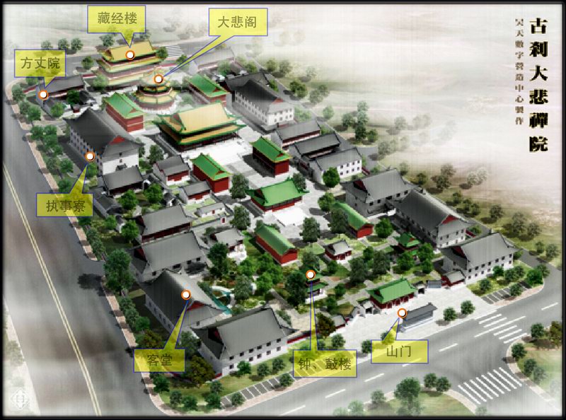 大悲禅院的规划图 大悲禅院的规划图