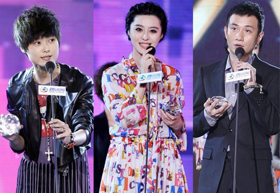 李宇春，范冰冰，文章(微博)人气爆棚