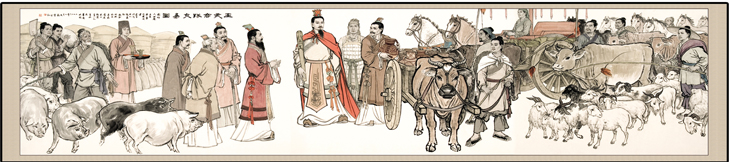 王亥经商交易图 王亥经商交易图