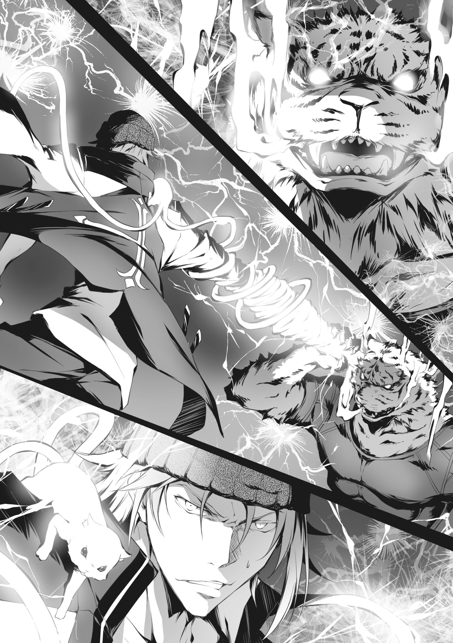 真罗白虎VS鲛岛纲生