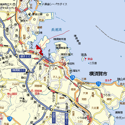 横须贺周边地图 横须贺周边地图