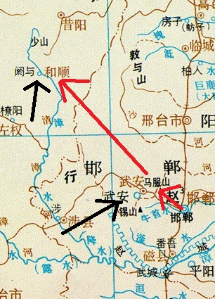 阏与之战示意图 阏与之战示意图