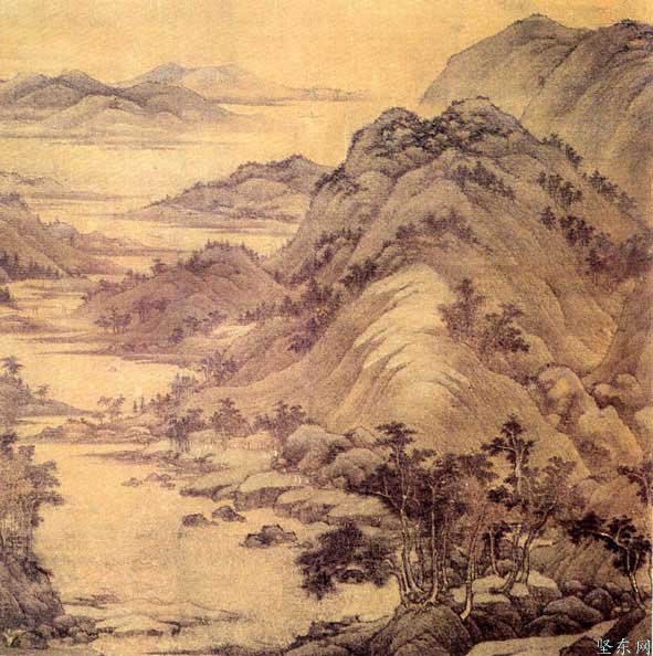五代 董源《龙宿郊民图》