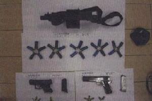 某犯罪团伙的非法枪枝
