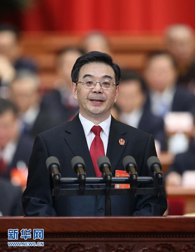 最高人民法院院长周强在全国人大作工作报告 最高人民法院院长周强在全国人大作工作报告