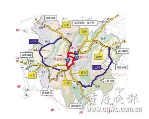 重庆铁路二环线示意图