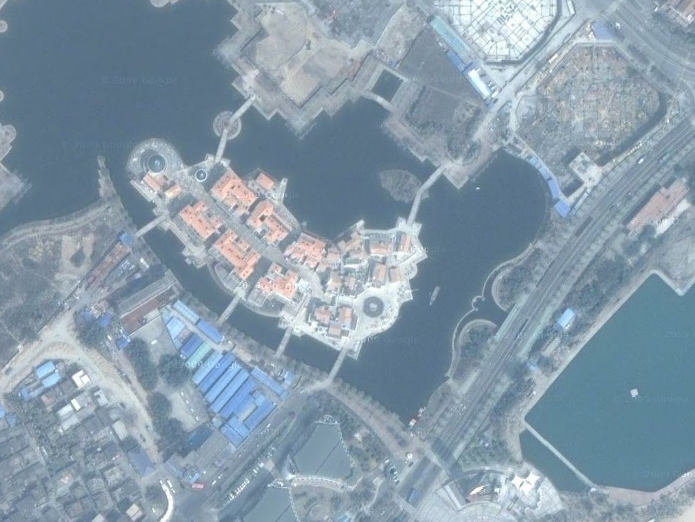 湖心岛卫星地图 湖心岛卫星地图