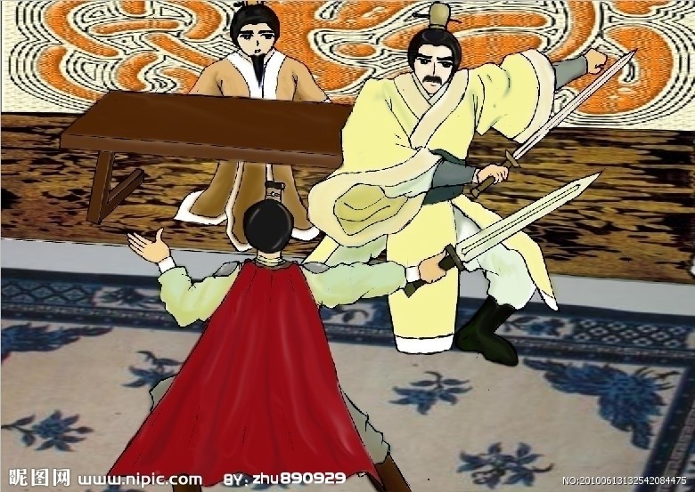 项庄鸿门宴舞剑图 项庄鸿门宴舞剑图