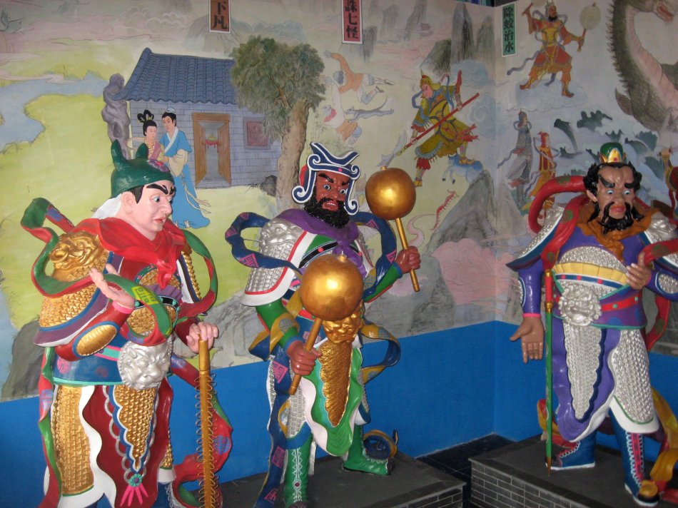 二郎庙壁画二郎父母 二郎庙壁画二郎父母