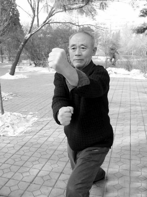 于伯谦爱徒白国栋练拳 于伯谦爱徒白国栋练拳