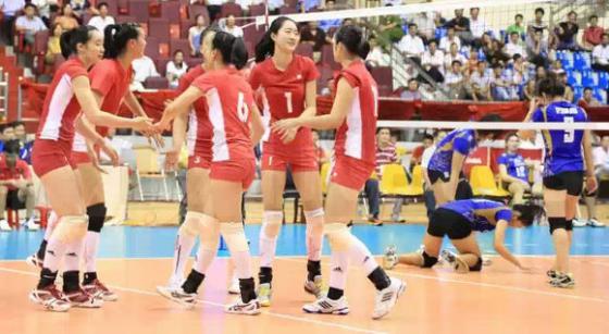 第五日比赛结果:中国江苏第二女排3-1泰国 第五日比赛结果:中国江苏第二女排3-1泰国
