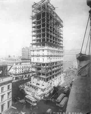 1904年还未建成的纽约时报广场 1904年还未建成的纽约时报广场