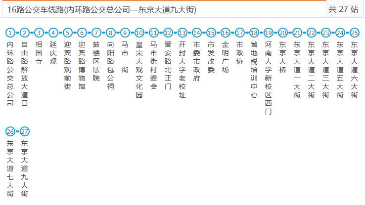 开封公交16路