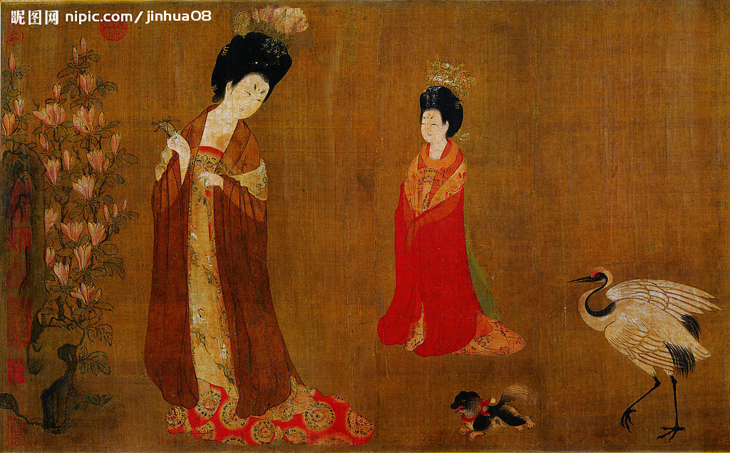 唐 周昉《簪花仕女图》