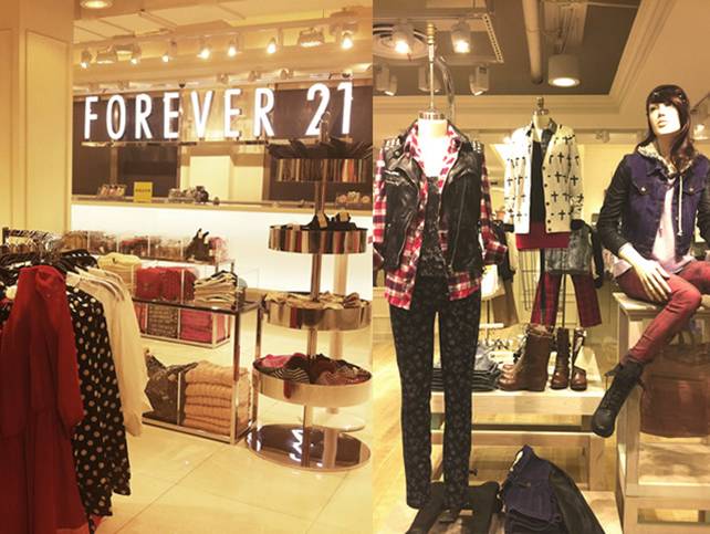 Forever21店铺陈设 Forever21店铺陈设