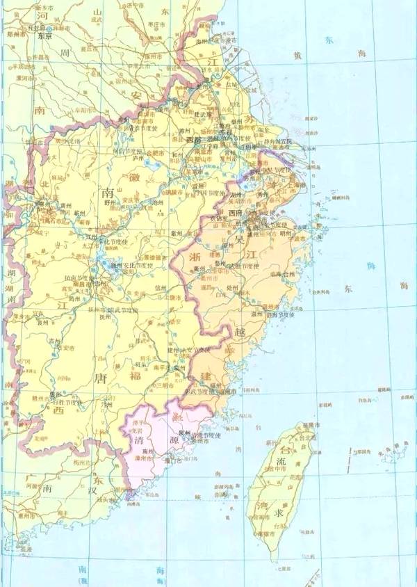 南唐疆域图