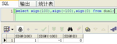 Oracle的sign函式示例 Oracle的sign函式示例