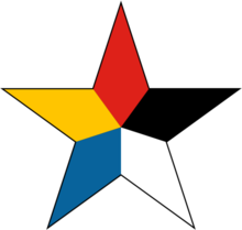 以五色为主体的民国军徽