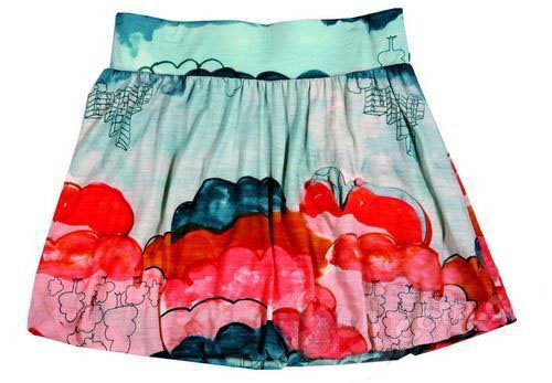 云朵图案短裙Tsumori Chisato 云朵图案短裙Tsumori Chisato