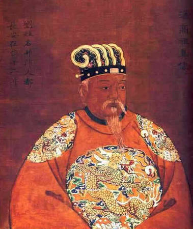 入关灭秦的刘邦（清人绘）